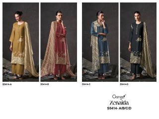 Ganga zenaida 5414 zubeda dress material wholesale